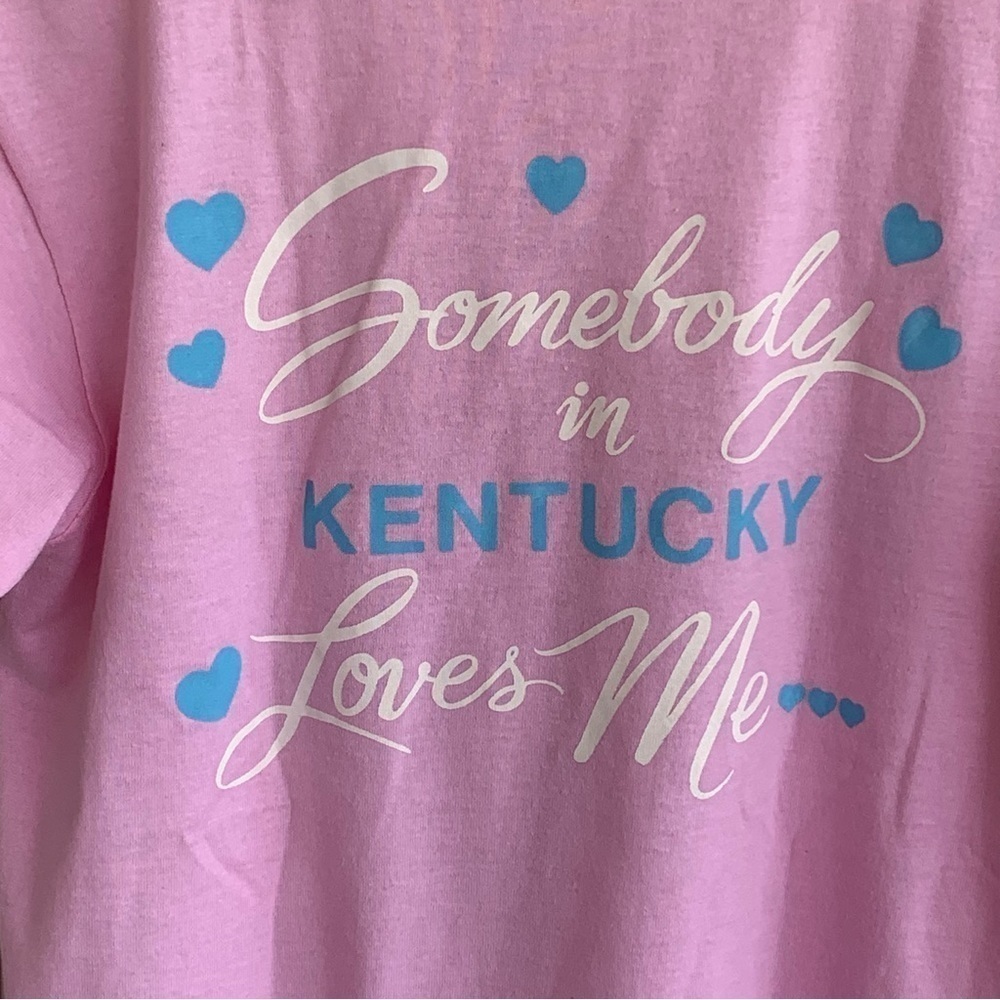Vintage Kentucky Horse Shirt Adult Large Women’s 90s Tee Pink Royalprints - Picture 7 of 9